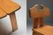 Spanish Brutalist Oak Dining Chairs, 1970s, Set of 4 6