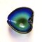 Mid-Century Italian Green and Blue Sommerso Murano Glass Bowl, 1960s 4