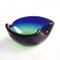 Mid-Century Italian Green and Blue Sommerso Murano Glass Bowl, 1960s, Image 5