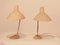 Large Vintage French Metal & Brass Table Lamps, Set of 2, Immagine 3