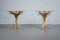 Vintage Hollywood Regency Wheat Side Tables, Set of 2 4