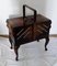 Vintage German Walnut Colored Sewing Table, 1950s 3