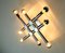 Chromed Metal 8-Arm Sconce, 1970s, Immagine 2