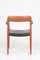 Sofá Mid-Century de teca y cuero patinado de Niels Otto Møller para JL Møllers, años 60, Imagen 8