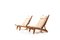 AP71 Reclining Lounge Chairs by Hans J. Wegner for A.P. Stolen, 1960s, Set of 2 2