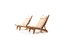 AP71 Reclining Lounge Chairs by Hans J. Wegner for A.P. Stolen, 1960s, Set of 2, Image 2