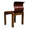 Esszimmerstühle aus Leder & Schichtholz von Tobia & Afra Scarpa, 1966, 4er Set 15