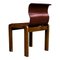 Leather & Plywood Dining Chairs by Tobia & Afra Scarpa, 1966, Set of 4, Image 15