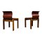 Leather & Plywood Dining Chairs by Tobia & Afra Scarpa, 1966, Set of 4 11