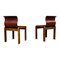 Leather & Plywood Dining Chairs by Tobia & Afra Scarpa, 1966, Set of 4, Image 11