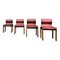 Leather & Plywood Dining Chairs by Tobia & Afra Scarpa, 1966, Set of 4 4