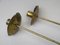 Art Deco Brass and Glass Ceiling Lamps, 1920s, Set of 2, Image 18