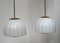 Art Deco Brass and Glass Ceiling Lamps, 1920s, Set of 2, Image 5