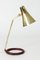 Mid-Century Danish Brass and Leather Table Lamp, 1950s, Image 2