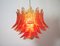 Italian Murano Amber Felci Glass Chandelier, 1988 4