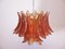 Italian Murano Amber Felci Glass Chandelier, 1988 5