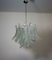 Lámpara de araña italiana de cristal de Murano, años 80, Imagen 1
