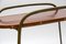 Mid-Century Couchtisch mit Ledermantel von Jacques Adnet, 1950er 2