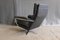 Vintage Black Leather Lounge Chair and Ottoman Set by Arne Norell for Vatne Lenestolfabrikk, 1960s, Image 8