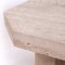 Octagonal Travertine Nesting Tables, 1980s, Set of 3 4