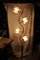 Lámpara de pie italiana con flores de loto de metal, años 70, Imagen 14