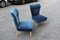 Italian Velvet Lounge Chairs, 1950s, Set of 2, Image 8