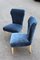 Italian Velvet Lounge Chairs, 1950s, Set of 2 6