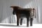 Mid-Century Leather Bull Stool by Dimitri Omersa for Valenti, 1960s, Image 8