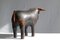 Mid-Century Leather Bull Stool by Dimitri Omersa for Valenti, 1960s, Image 6