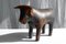 Mid-Century Leather Bull Stool by Dimitri Omersa for Valenti, 1960s, Image 11