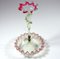 Antique English Victorian Pink Vaseline Glass Epergne, Image 4