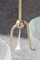 Italian Murano Glass & Brass Ceiling Lamp from Barovier & Toso, 1940s 6