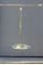 Gravierte italienische Deckenlampe von Cristal Art, 1950er 1