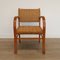 Mid-Century Wood and Rope Lounge Chair, 1950s 2