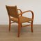 Mid-Century Wood and Rope Lounge Chair, 1950s 4