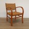 Mid-Century Wood and Rope Lounge Chair, 1950s, Image 1