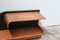 Small Mid-Century Rosewood and Black Laminated Shelf, 1960s 4