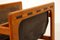 Large Danish Teak and Leather Magazine Rack from Salin Mobler, 1960s, Image 3