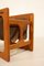 Large Danish Teak and Leather Magazine Rack from Salin Mobler, 1960s, Image 4