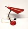 Lampada da tavolo Mid-Century rossa, Italia, anni '50, Immagine 1