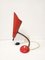 Rote Italienische Mid-Century Tischlampe, 1950er 4