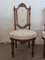 Antique French Carved Walnut Dining Chairs, Set of 2 5