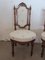 Antique French Carved Walnut Dining Chairs, Set of 2 6