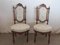 Antique French Carved Walnut Dining Chairs, Set of 2 1