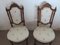 Antike französische Esszimmerstühle aus geschnitztem Nussholz, 2er Set 4