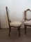 Antike französische Esszimmerstühle aus geschnitztem Nussholz, 2er Set 3