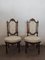 Antike französische Esszimmerstühle aus geschnitztem Nussholz, 2er Set 7