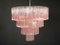 Murano Glass Tiered Chandelier from Mazzega, 1980s 4
