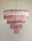 Murano Glass Tiered Chandelier from Mazzega, 1980s 1