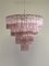 Murano Glass Tiered Chandelier from Mazzega, 1980s 9